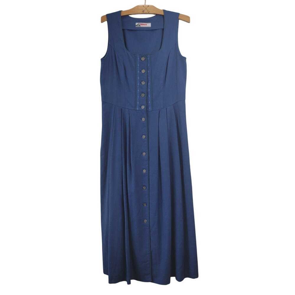Blue Swiss Milk Maid Dress